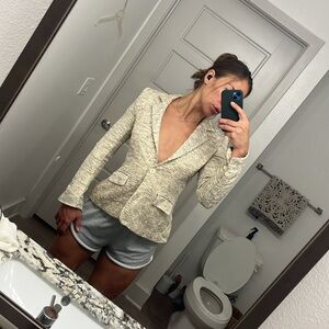 Alice + Olivia Cream Blazer